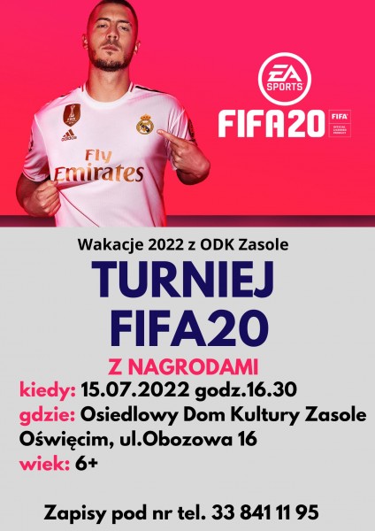 Wakacje 2022 z ODK Zasole Turniej Fifa 20 