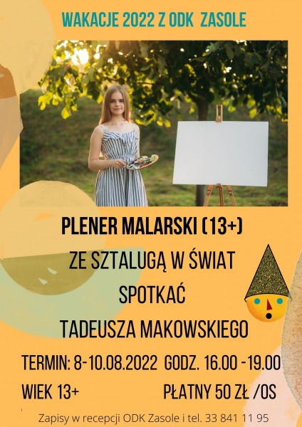 Planer malarski Ze sztalugą w świat  - spotkać Tadeusza Makowskiego