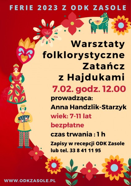 Warsztaty folklorystyczne Zatańcz z Hajdukami 