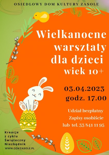 Wielkanocne warsztaty  dla dzieci 10+